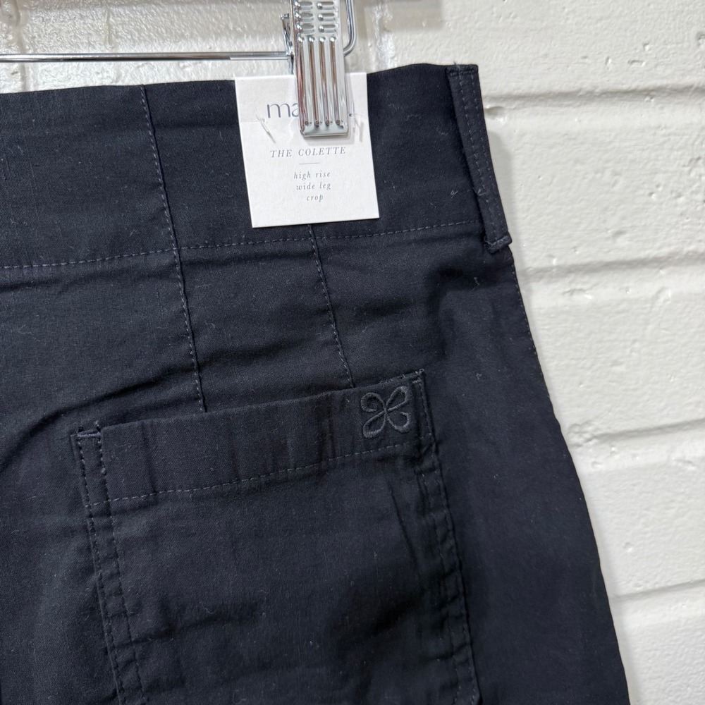 Anthropologie Maeve Colette High Rise Wide Leg Pants Magic Fabric Blnd Linen 29T - Picture 8 of 16